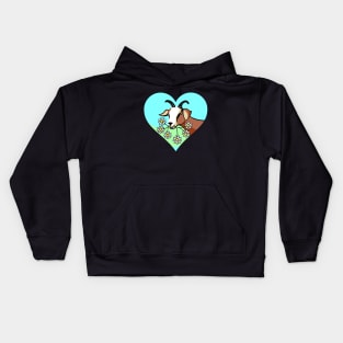 Goat Lover Valentine Kids Hoodie